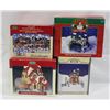 Image 1 : LOT OF 4 LEMAX VINTAGE VILLAGE HOUSES IN BOX