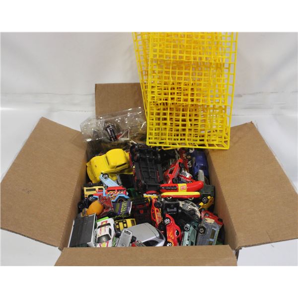 BOX LOT OF HOTWHEELS DIECAST CARS