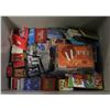 Image 1 : TOTE OF ASSORTED PLAYING CARDS + DICE + MORE