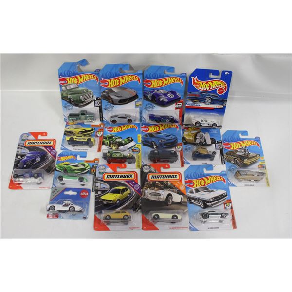 FLAT OF HOTWHEELS+MATCHBOX DIECASTS