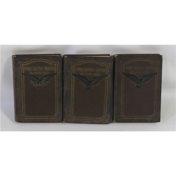 3 COPIES OF FOUR MINUTE ESSAYS BY DR FRANK CRANE
