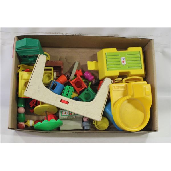 FLAT OF VINTAGE FISHER PRICE