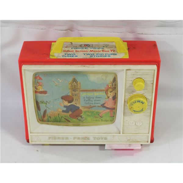 VINTAGE FISHER PRICE TWO TUNE GIANT SCREEN MUSIC