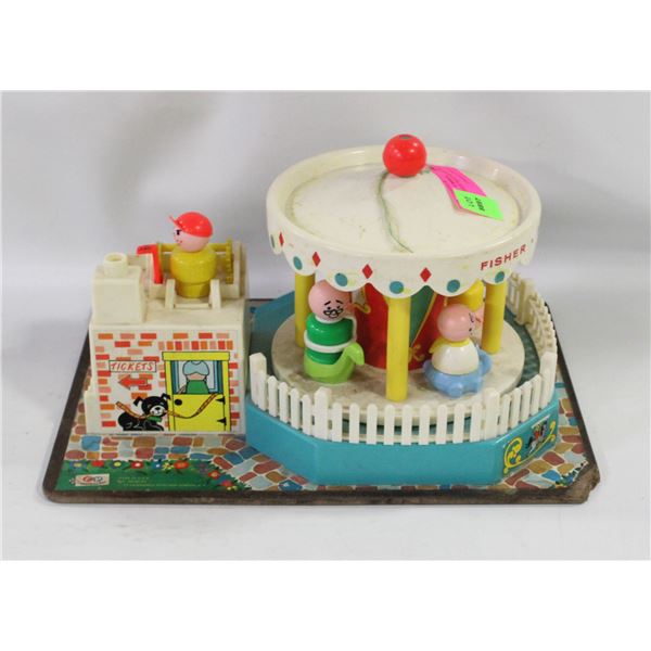 VINTAGE FISHER PRICE MERRY GO ROUND