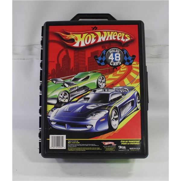 HOTWHEELS 48 CAR CASE WITH CONTENTS