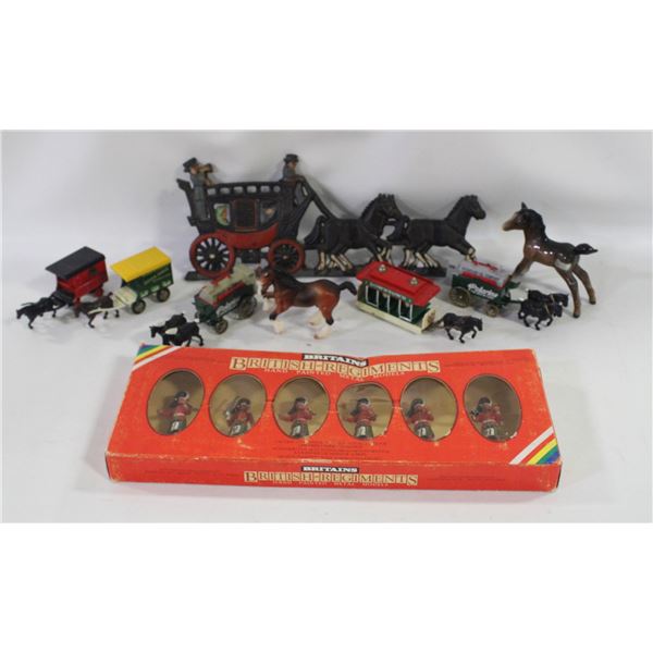 EQUINE THEMED DECOR LOT INCLUDING
