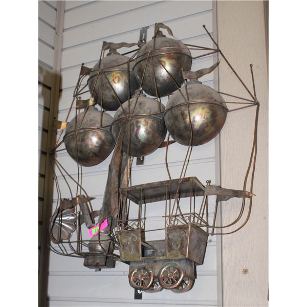 VINTAGE CURTIS JERE FANTASY HOT AIR BALOON WALL