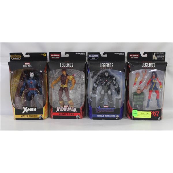 4 MARVEL LEGENDS FIGURES ALL  DIFFERENT