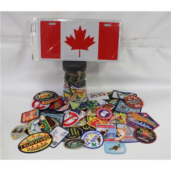 ESTATE ASSORTMENT OF BADGES+PATCHES +
