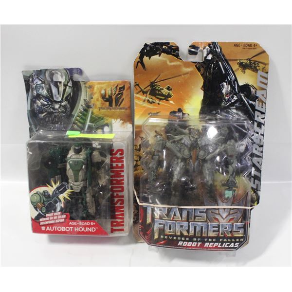 2 TRANSFORMERS FIGURES