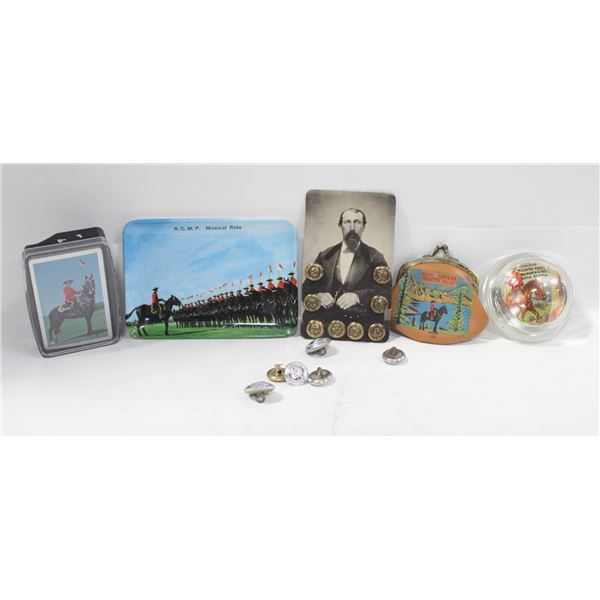 LOT OF ROYAL CANADIAN MOUNTED POLICE VINTAGE ITEMS