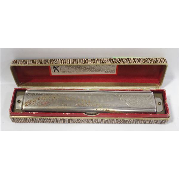 VINTAGE HOHNER GOLIATH HARMONICA MODEL 453/48