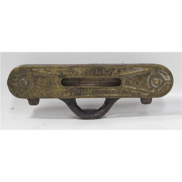 ANTIQUE STAINLEY BRASS POCKET LINE LEVEL