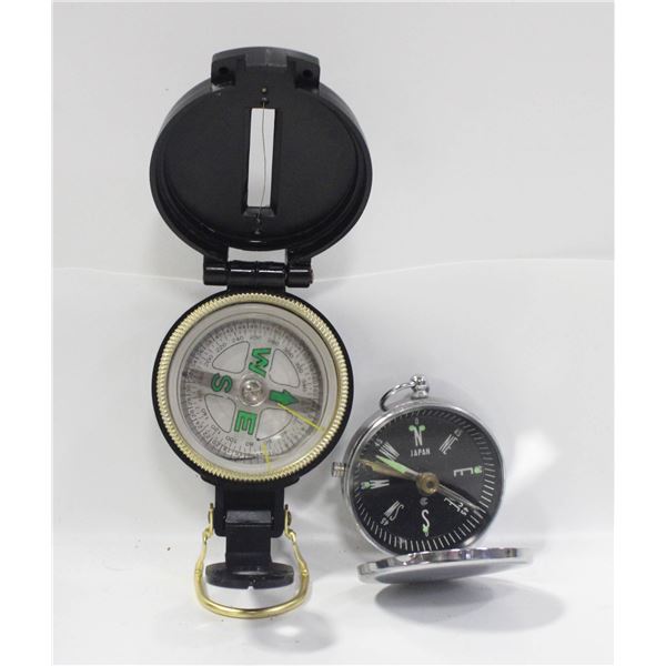 PAIR OF VINTAGE COMPASSES FOR REPAIR