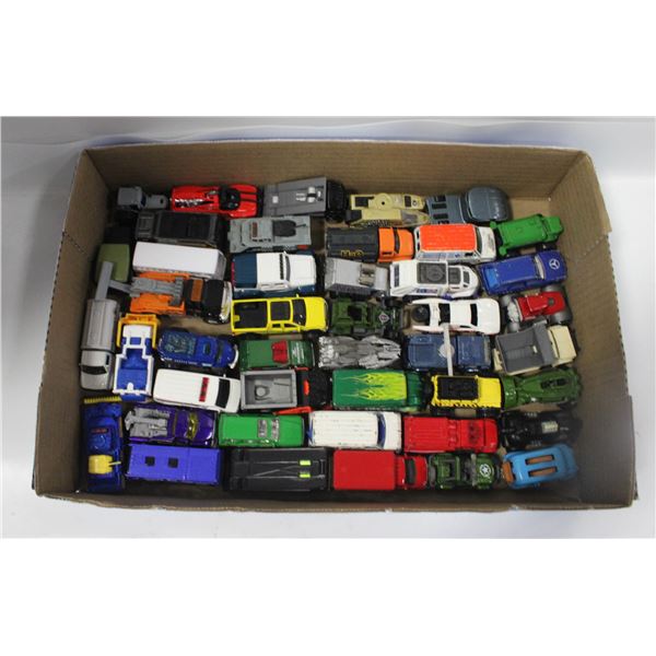 FLAT OF VARIOUS HOT WHEELS DIECAST CARS