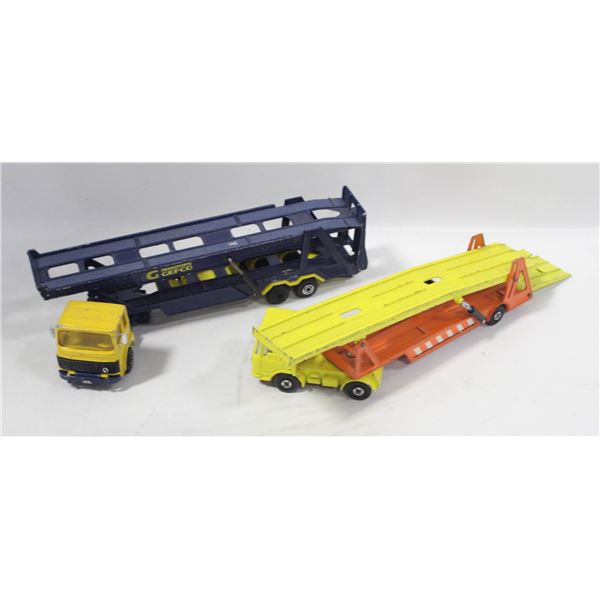 LOT OF VINTAGE DIECAST TRAILERS