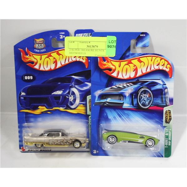 3 SUPER TREASURE HUNTS HOTWHEELS