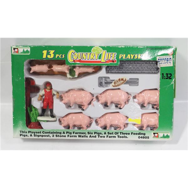 12PC COUNTRY LIFE PLAYSET 1:32 SCALE