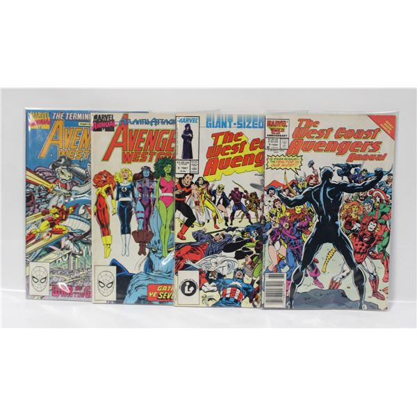 THE WEST COAST AVENGERS ANNUAL #1/2/4/5