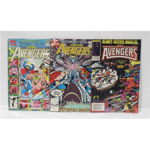 THE AVENGERS ANNUAL #16/19/21