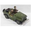 Image 1 : VINTAGE 1950S BATTERY OP TIN LITHO ARMY JEEP