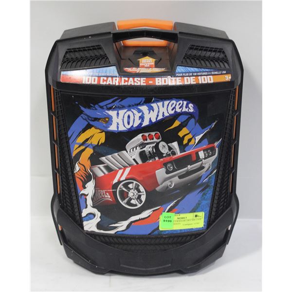 HOTWHEELS ROLLER 100 CAR CASE WITH CONTENTS