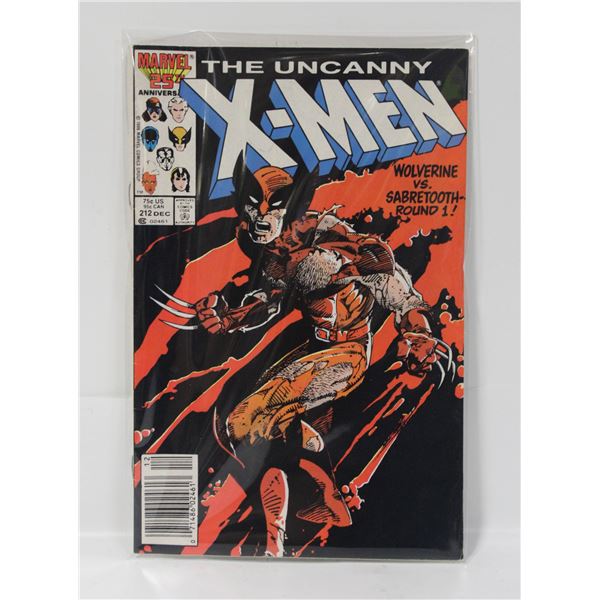 UNCANNY X-MEN #212 - WOLVERINE VS SABRETOOTH