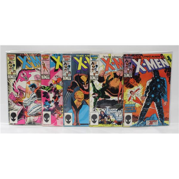 UNCANNY X-MEN #203/#206/#207/#208/#209