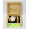Image 1 : WOODEN CASED SWANK QUARTZ