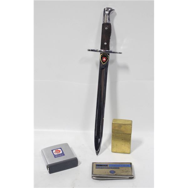 SWORD SHAPED LETTER OPENER + MINI BRASS
