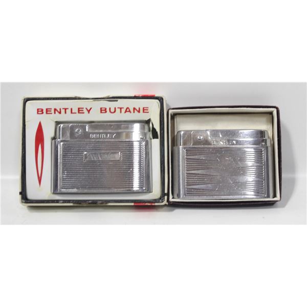 2 BENTLEY ORIGINAL BOXED VINTAGE LIGHTERS