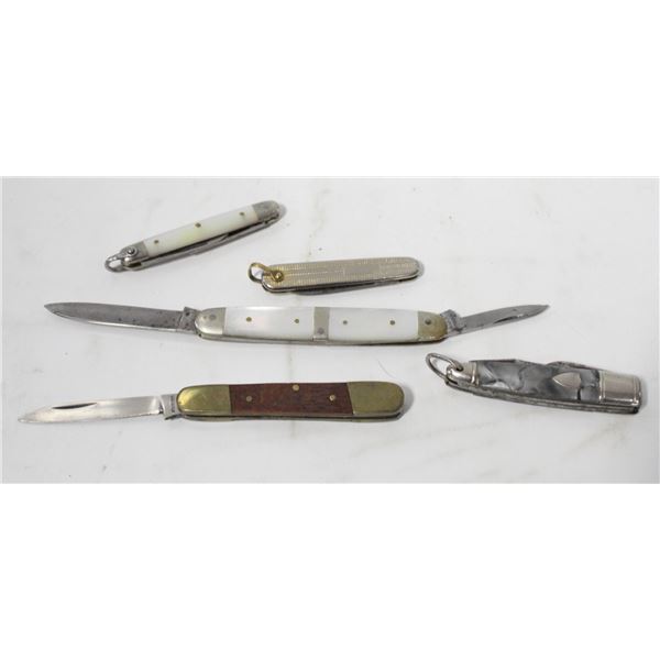 5 MINIATURE/SMALL POCKET KNIFE TOOLS