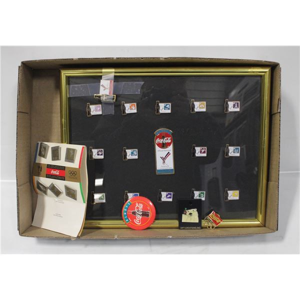 ESTATE BUNDLE OF COCA-COLA LAPEL PINS