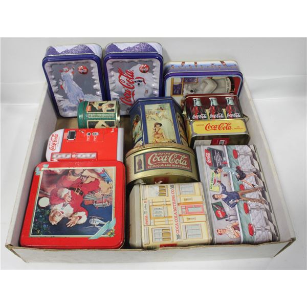 ESTATE COCA-COLA COLLECTABLE EMPTY TINS