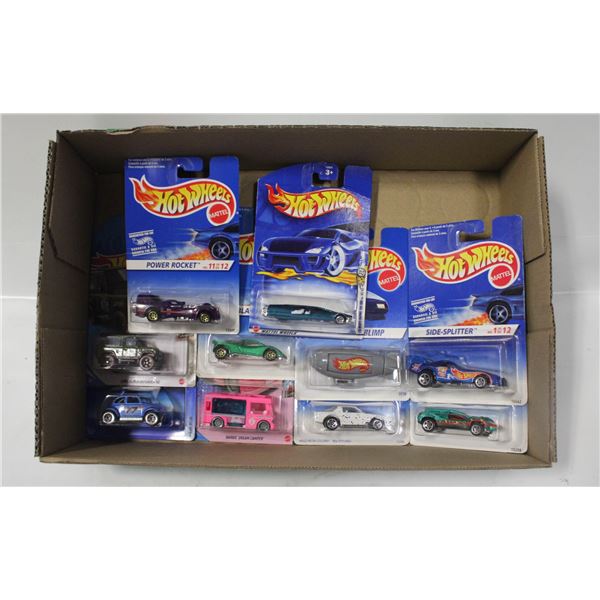 FLAT OF SEALED HOTWHEELS IN ORIGINAL PKS