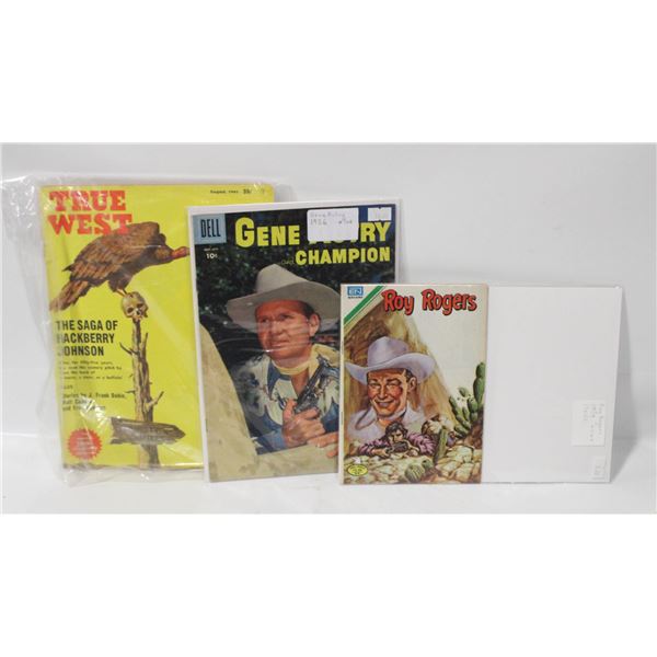 VINTAGE WESTERN THEMED COMICS/MAGAZINES