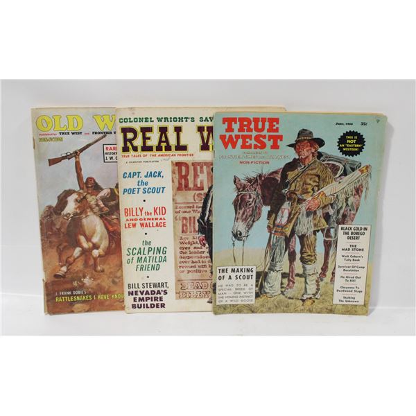 VINTAGE WESTERN THEMED COMICS/MAGAZINES