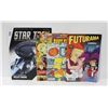 Image 1 : STARTREK, FUTURAMA, SIMPSONS