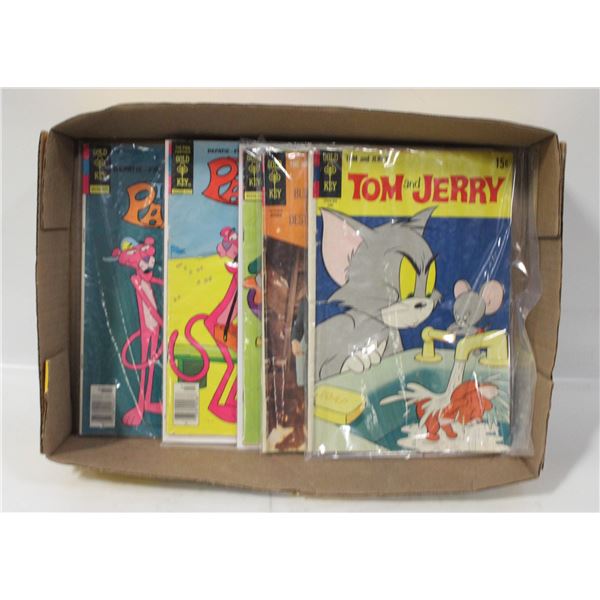 FLAT OF OLD 'THE GOLD KEY' COMIC BOOKS