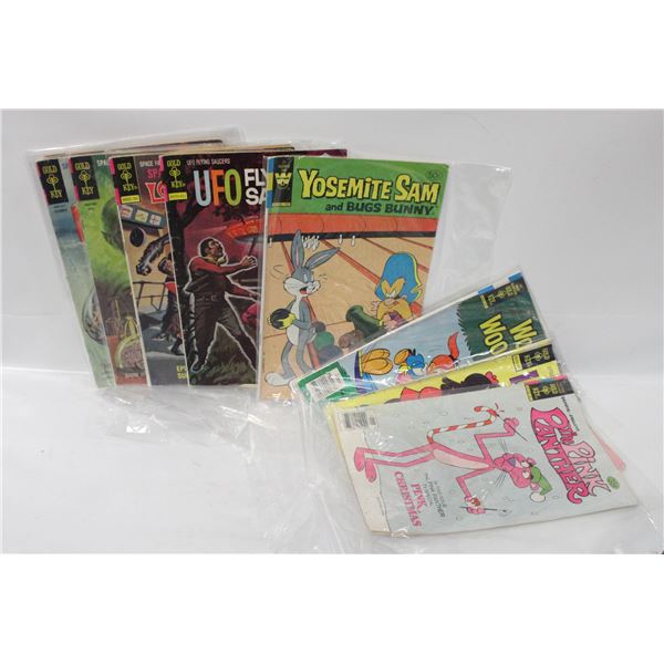 FLAT OF OLD 'THE GOLD KEY' COMIC BOOKS
