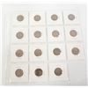 Image 1 : SHEET OF 15 NO DATE AMERICAN BUFFALO HEAD NICKEL