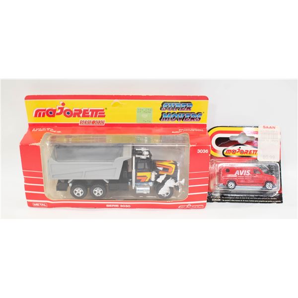 2 VINTAGE MAJORETTE DIECASTS IN ORIGINAL PKS