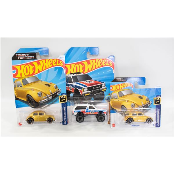 3 SEALED HOTWHEELS