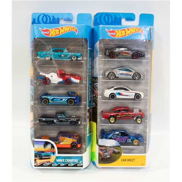 (2) SEALED HOTWHEELS 5 PACKS