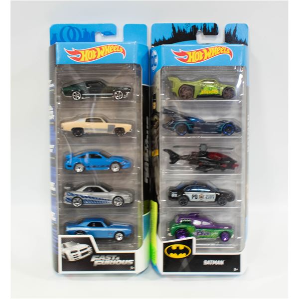 (2) SEALED HOTWHEELS 5 PACKS