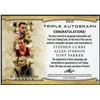 Image 2 : 2022 Leaf Triple Autograph Patch feat Stephen Curry, Allen Iverson & Tony Parker #4/4