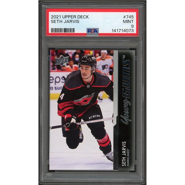 2021 Upper Deck Young Guns Seth Jarvis - PSA 9