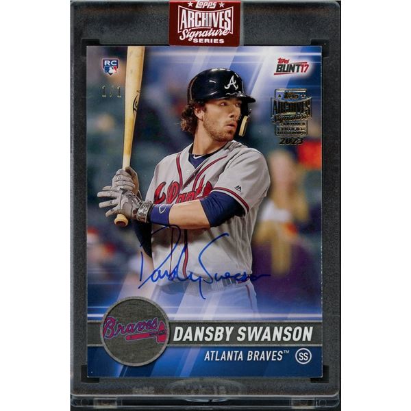 2023 Topps Archives Signature Series Dansby Swanson rookie autograph 1 of 1!