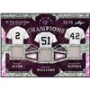 Image 1 : 2022 Leaf In the Game Used Sports Reign of Champions feat. Jeter/Williams/Rivera #21/25