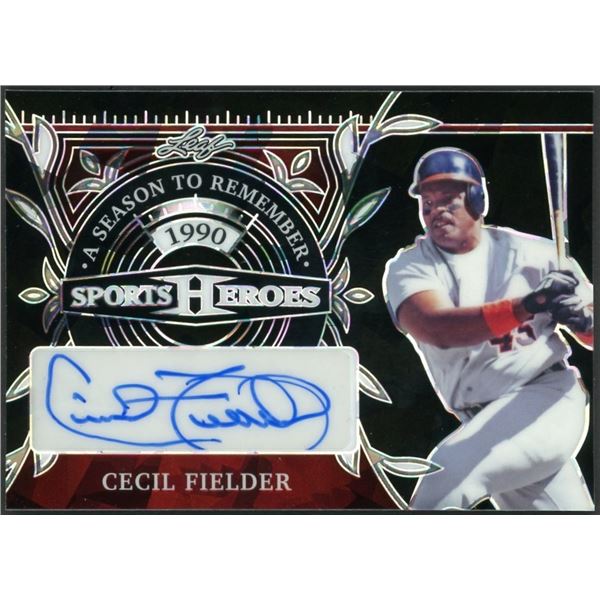 2024 Leaf Sports Heroes Cecil Fielder A Season to Remember Autograph #4/8
